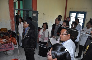 The Governor of Arunachal Pradesh Shri JP Rajkhowa visited the Community Health Centre, Ruksin and interacted with patients, which is also the First Referral Unit (FRU) of East Siang District on 3rd March 2016.